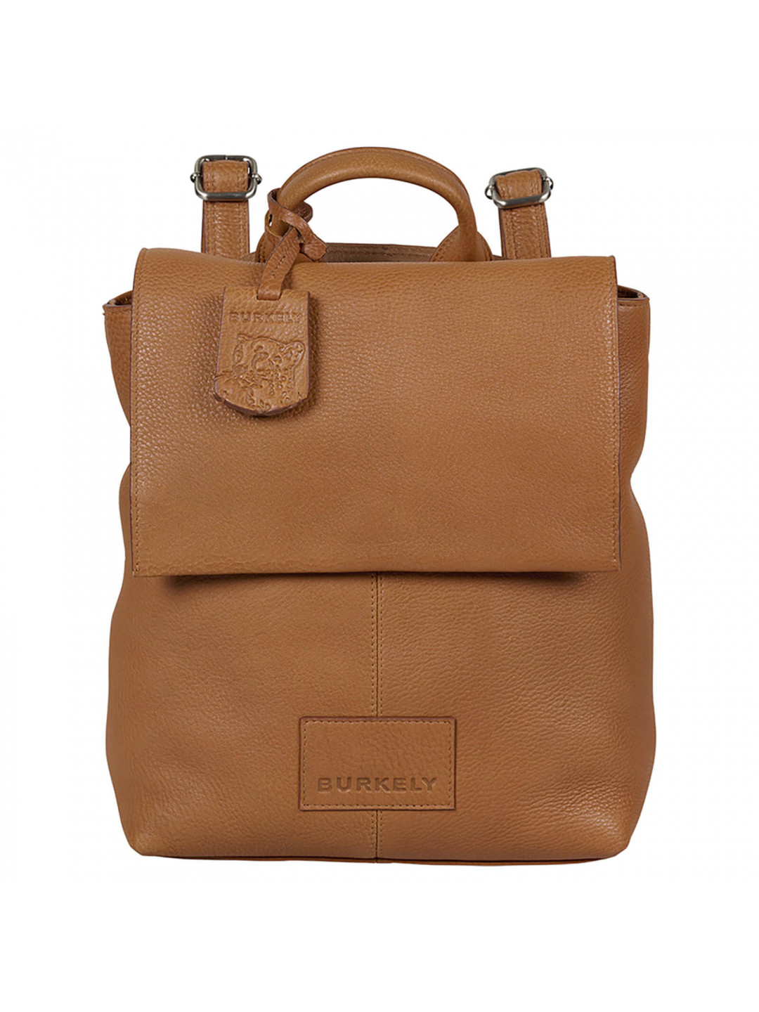 Menší dámský kožený batoh Burkely Radha – koňak